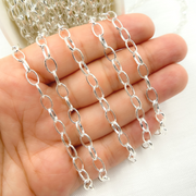 Sterling Silver Smooth Oval Link Chain